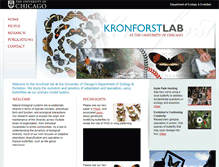 Tablet Screenshot of kronforstlab.org